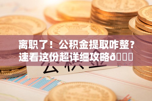 武平离职了！公积金提取咋整？速看这份超详细攻略😎